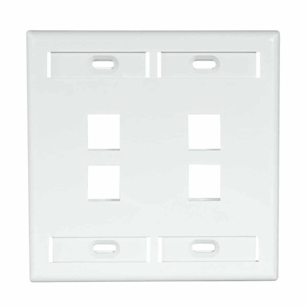 4 port wall plate