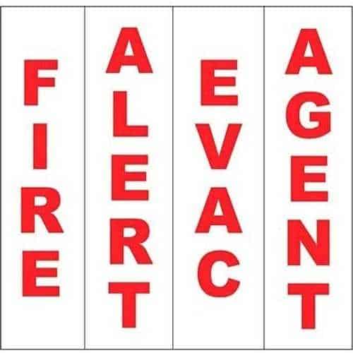 Decal R Spectralert Advance Red Decals Fire And Safety Plus