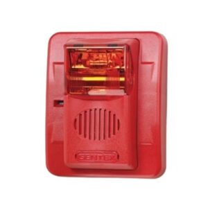 Gentex ALERT Bezel GE Series Horn/Strobe, Red Faceplate