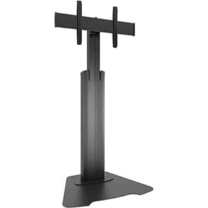 Chief LFAUB Fusion Large Manual Height Adjustable Floor AV Stand, for 42 – 86″ Displays, Black