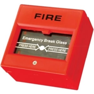 Hikvision DS-K7PEB Emergency Break Glass Box, Fireproof Material, Sandblast Finished, Red