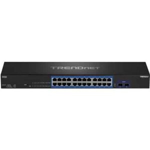 TRENDnet TEG-30262 24-Port Gigabit Switch with 2 x 10G SFP+ Slots