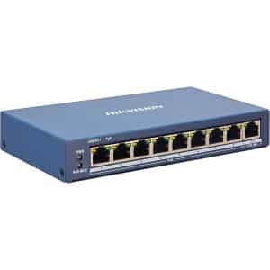 Hikvision DS-3E1309P-EI Smart Managed 8-Port PoE Switch, 100 Mbps, Blue