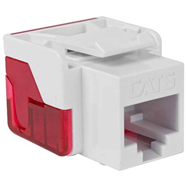 ICC CAT6 RJ45 Keystone Jack for EZ Style, White