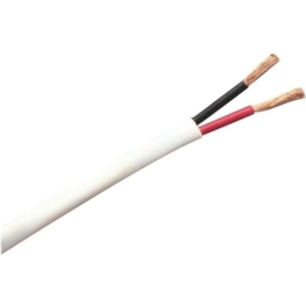 Genesis 52525501 14/2 Stranded Riser Speaker Cable, Unshielded, CL3R, CMR, FT4, Sunlight Resistant, 500′ (152.4 m), REELEX Pull Box, White