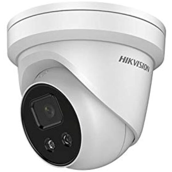 Hikvision PCI-T18F2S AcuSense 8MP IR Turret IP Camera, 2.8mm Fixed Lens, White (Replaces DS-2CD2385G1-I)