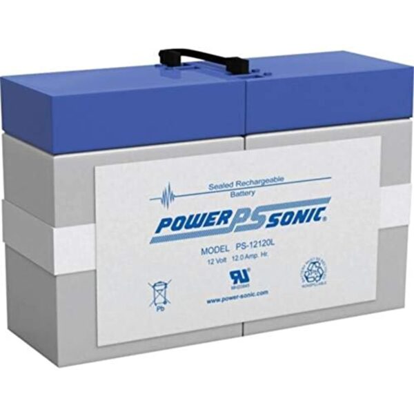 Power Sonic PS-12120L PS Series 12V, 12Ah General Purpose Rechargeable SLA Battery, FP Terminals