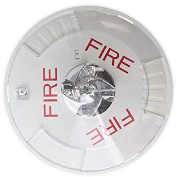 Eaton STWC Wheelock Exceder Strobe, Xenon, Ceiling, FIRE Lettering, Clear Lens, Indoor, White