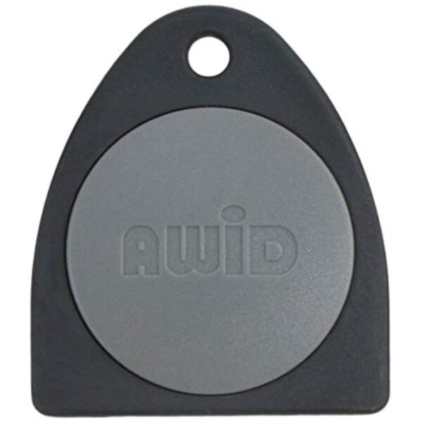 Awid KT-AWID Proximity/LF Key Tag (Key Fob), Dark Gray – 100 Fobs per Package – (Pre-Programed)