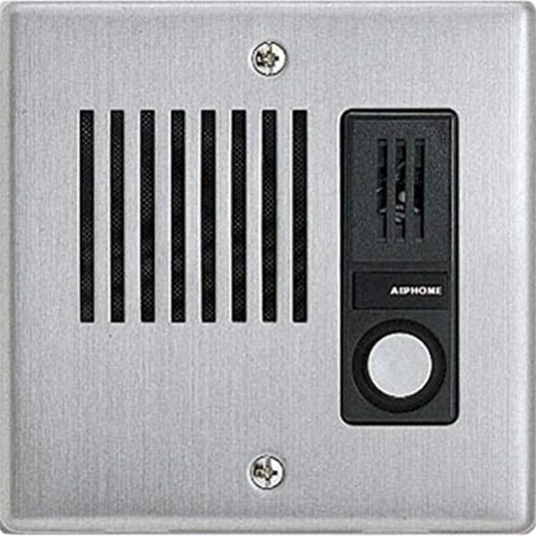 Aiphone LE-DA LEF Series Audio Only Intercom, Flush Mount Door Station, Stainless Steel Cover