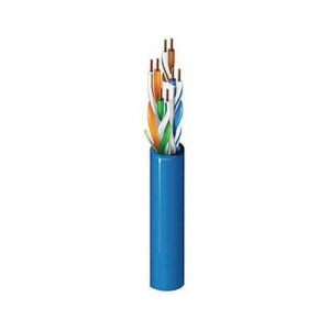 Belden 2412 010Z1000 CAT6 Plus Riser Cable, 23/4 Solid BC, Unshielded, UTP, CMR, FT4, 1000′ (304.8m) Medium ReelTuff, Black