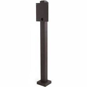 DoorKing 1200-050 Architectural Straight Post Mount, 42″, Black