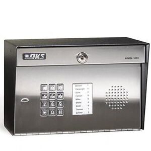 DoorKing 1808-084 1808 Series Telephone Entry System, Surface Mount, 600 Max Phone Numbers, Relays, One Auxilary Input