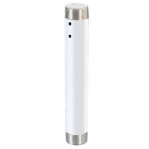 Chief CMS012W Fixed Extension Column, 12″ with 1.5″ NPT on Both Ends, TAA Compliant, White