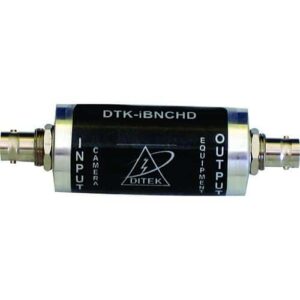 DITEK DTK-IBNCHD HD-CCTV Coaxial Line Surge Protector, designed to protect externally-mounted HD-CCTV cameras