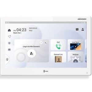 Hikvision DS-KH9510-WTE1 Video Intercom IP Indoor Station, 10.1″ Colorful IPS Touch Screen