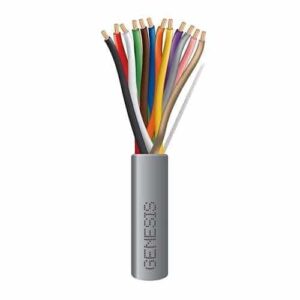 Genesis 21095509 22/12 Stranded Riser Cable, Unshielded, CL3R, FPLR, CMR, FT4, Sunlight Resistant, 500′ (152.4m), REELEX Pull Box, Gray