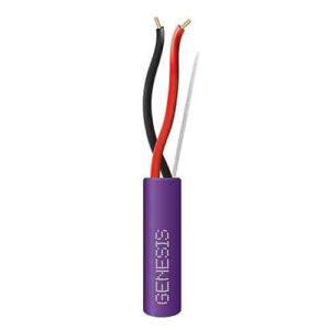 Genesis 45111010 16/2 Solid Plenum Fire Alarm Cable, Unshielded, FPLP, CL3P, FT6, 1000′ (304.8m), Reel, Purple