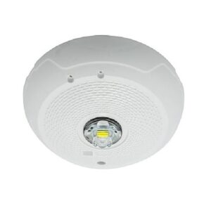 System Sensor SCWKLED-P L-Series Outdoor Ceiling-Mounted LED Strobe, "PLAIN", White