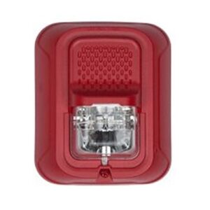 System Sensor SGRKLED-P L-Series Outdoor Compact Wall-Mounted LED Strobe, "PLAIN", Red