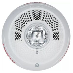 System Sensor SPSCWLED-CLR-ALERT L-Series Indoor Speaker Ceiling-Mounted LED Strobe, "ALERT", White