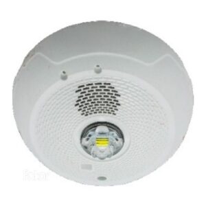 System Sensor SPSCWLED-P L-Series Indoor Speaker Ceiling-Mounted LED Strobe, "PLAIN", White