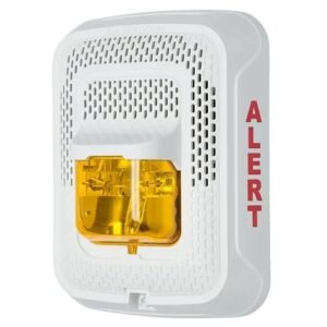 System Sensor SPSWLED-CLR-ALERT L-Series Indoor Speaker Wall-Mounted LED Strobe, "ALERT", White