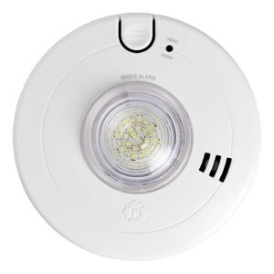 BRK SM110LED-AC Hardwired Smoke Alarm with LED Strobe and 10-Year Battery Backup