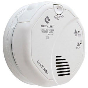 BRK SC7010BV 120VAC/DC Photo Carbon Monoxide (CO) and Smoke Combination Detector Alarm with Voice