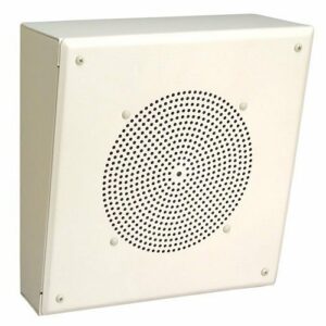 Bogen MB8TSLVR 8" Metal Angled Box Speaker with Recessed Volume Control