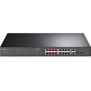 TP-Link TL-SL1218MP 16-Port 10/100 Mbps 2-Port Gigabit Rackmount Switch