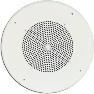 Bogen S86T725PG8WVK Ceiling Speaker Assembly with S86 8" Cone and Volume Knob, Off-White