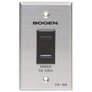 Bogen CA10A Call-In Switch, Designed for use with the PI35A, SI35A and MultiGraphic Paging Systems, Aluminum