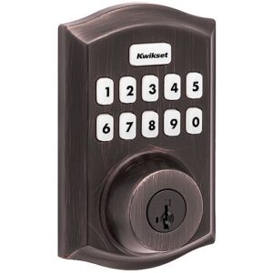 Kwikset HC620 TRL Home Connect 620 Traditional Keypad Connected Z-Wave Smart Lock with Z-Wave, Venetian Bronze