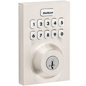 Kwikset HC620 CNT Home Connect 620 Contemporary Keypad Connected Z-Wave 700 Smart Lock, Satin Nickel