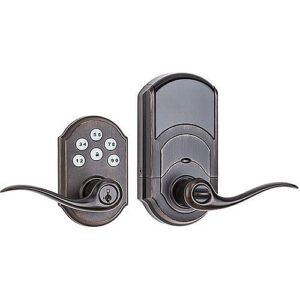 Kwikset 912TNL TRL SmartCode Electronic Door Lever with Z-Wave