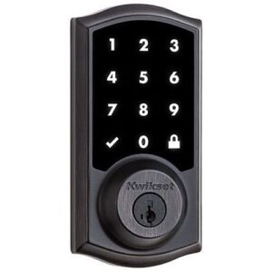 Kwikset 916 TRL SmartCode Touchscreen Traditional Electronic Deadbolt featuring SmartKey Security and Z-Wave Technology, Venetian Bronze