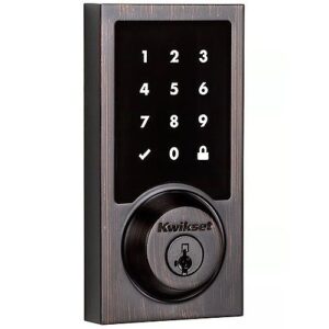 Kwikset 916 CNT Smartcode Contemporary Electronic Deadbolt with Z-Wave Technology, Venetian Bronze