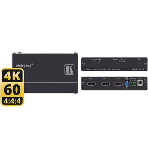 Kramer 20-80353090 VS-211H2 2X1 4K HDR HDCP 2.2 HDMI Auto Switcher