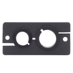 Kramer 85-0002199 WCP-21B Dual Cable Pass-Through Wall Plate Insert