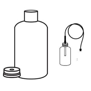 Winland Temp-G-B Glycerin Bottle with Bonded Septa White Cap