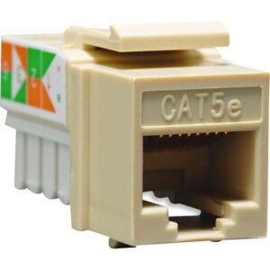 DataComm 20-3425-IV Keystone CAT5e Jack, White