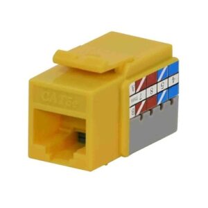 DataComm 20-3425-YW Network Cable Connector, CAT5E Data Jack, Yellow