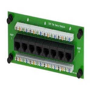 DataComm 80-0030 Network Patch Panel, 8-Port CAT5E Data Module