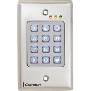 Camden CM-120WV2 Weather and Vandal Resistant Tri-Brid Keypad, Stainless Steel