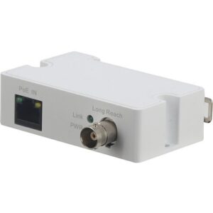 The product is divided into transmitter (LR1002-1ET) and receiver (LR1002-1EC). It is designed to work as a type of converter from RJ45 to BNC port