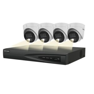 Hikvision EKI-K42T44H 4-Channel 8MP NVR 2TBB HDD with 4x4MP Turret Cameras PoE Kit