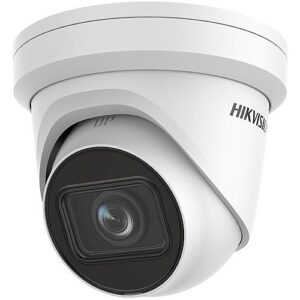 Hikvision DS-2CD2H83G2-IZS AcuSense 8MP Turret IP Camera, 2.8-12mm Motorized Varifocal Lens, White