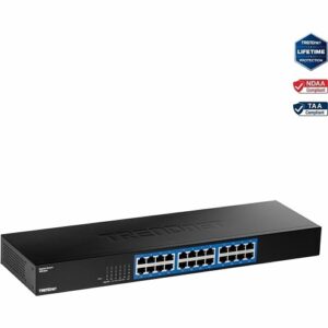 TRENDnet TEG-S25 24-Port Gigabit Rack Mountable Switch, RJ-45