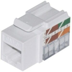 ADI PRO 0E-CAT6KEYWH CAT6 Keystone Jack Vertical 8P8C RJ45, 2-Pack, White